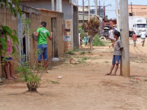 Favela (krottenwijk) in Campinas