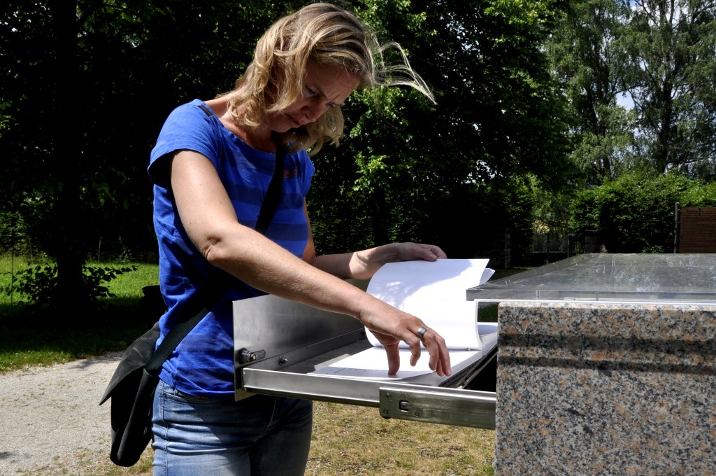 Namenboek voor slachtoffers in Grafeneck. Foto: Roberto Maldeno